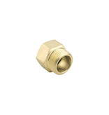 Green Thumb 3/4" NPT Male x 3/4" NH Female Threaded Pipe to Hose Connector, Brass