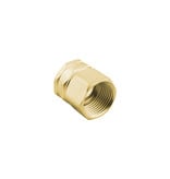 Green Thumb Double Female Swivel 3/4" NPT x 3/4" NH Threaded Pipe to Hose Connector, Brass