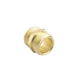 Green Thumb Double Male 3/4" NH x 3/4" NH Threaded Hose to Hose Connector, Brass