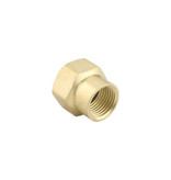 Green Thumb Double Female 1/2" NPT x 3/4" NH Threaded Pipe to Hose Connector, Brass