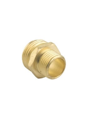 Brass 3/4" GHT x 1/2" NPT Double Male Connector
