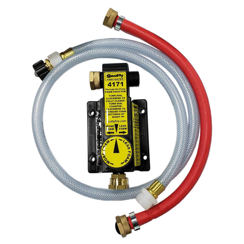 Scotty Firefighter 4171 Foam Eductor with Pressure & Foam Pickup Hoses