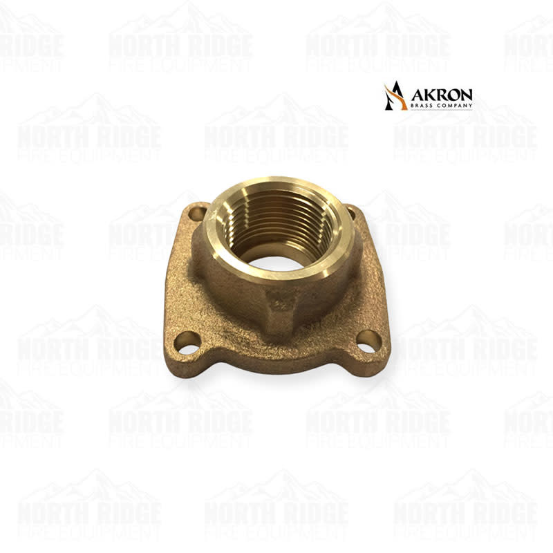 Akron Brass 104989 1.5 NPT Female Flange Adapter - North Ridge Fire  Equipment