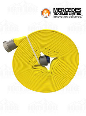Mercedes Textiles MD-800™ 1 3/4" (Coupled 1 1/2" NH) x 50 ft. Yellow Treated Fire Hose