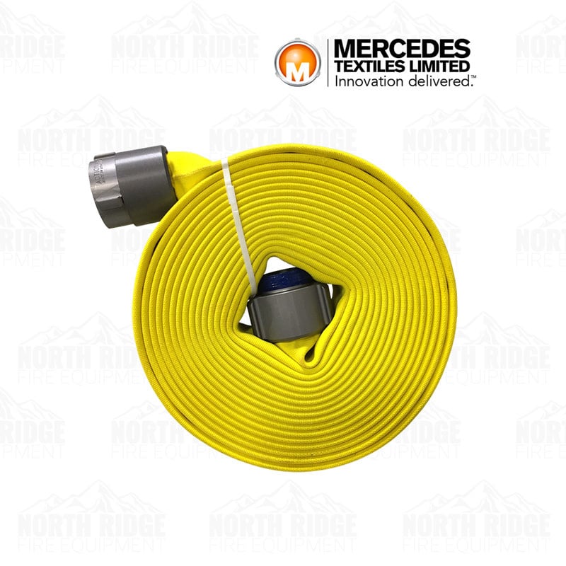 Mercedes Textiles Mercedes MD-800™ 3" (Coupled 2.5" NH) x 50 ft. Yellow Color Treated Fire Hose