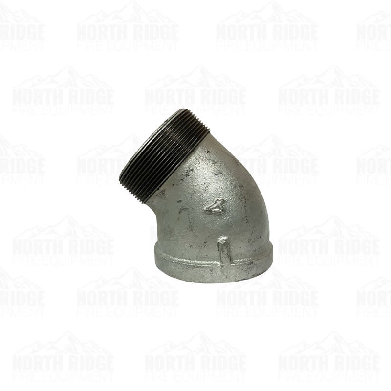 Legend Valve & Fitting 4" Galvanized 45-Degree Street Elbow