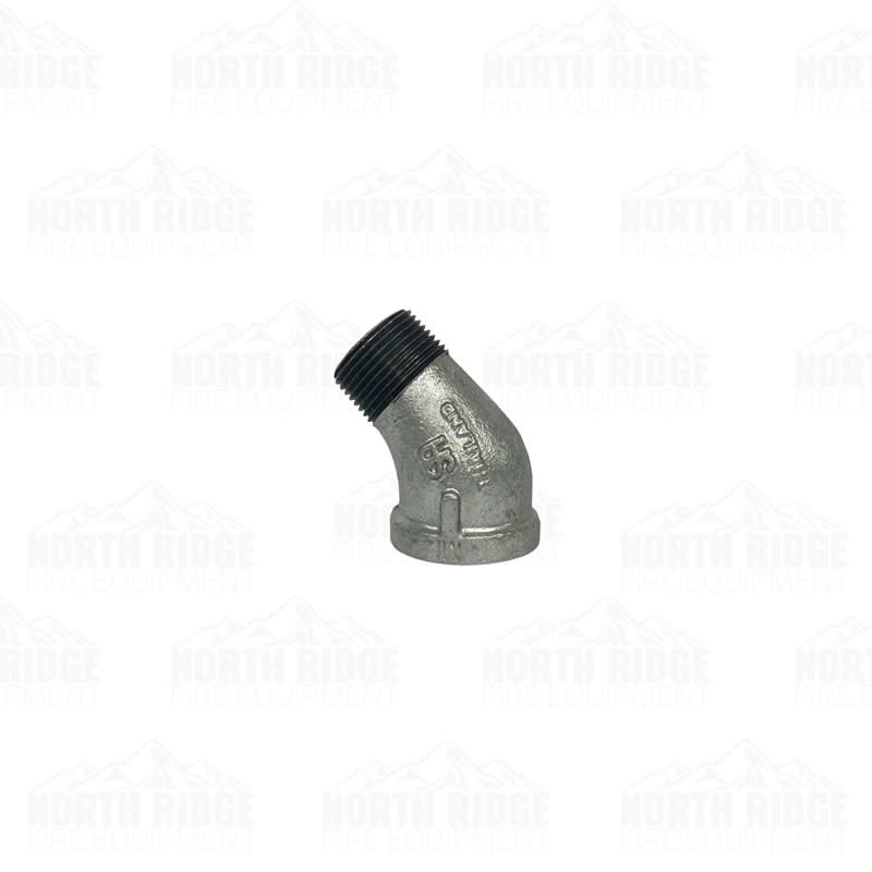 Legend Valve & Fitting 1" Galvanized 45-Degree Street Elbow