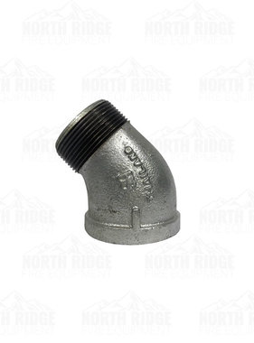 Legend Valve & Fitting 2 1/2" Galvanized 45-Degree Street Elbow