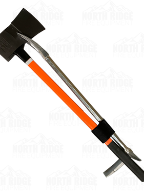 Leatherhead Tools 30 in. Halligan & 8 lbs. Ultra-Force Axe OAL 36 in., Orange Handle
