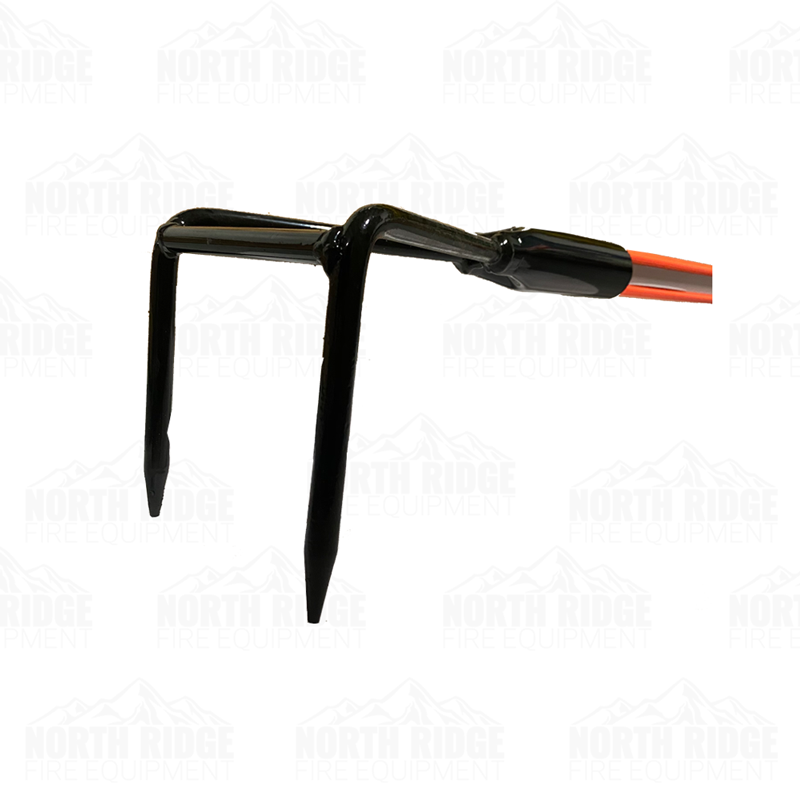 Leatherhead Tools Leatherhead Rubbish Hook, OAL 8', HiViz Orange Dog-Bone Pole with D-Handle
