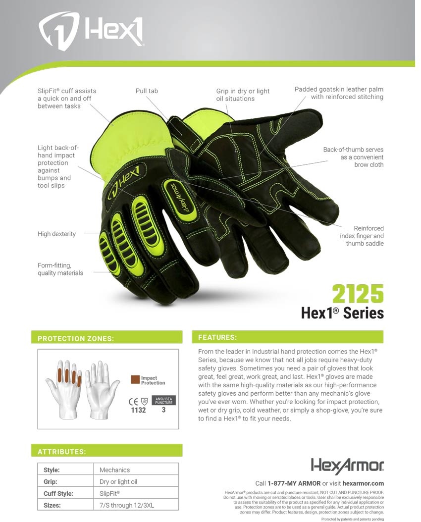 HexArmor HexArmor Hex1® Work Glove