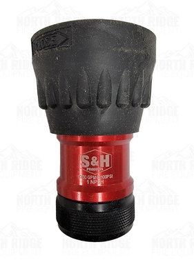 S&H Fire Products 1" NPSH Dual Range Nozzle (10-30 GPM)