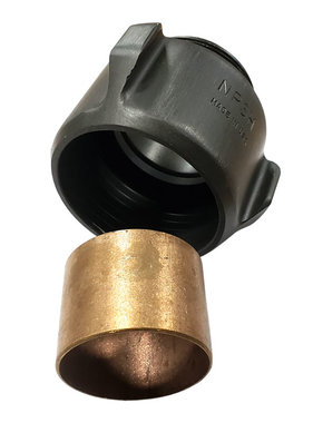 Red Head Brass, LLC. 2" NPSH Male X 2 9/16" Bowl Coupling (For Black Ribbed Hose)