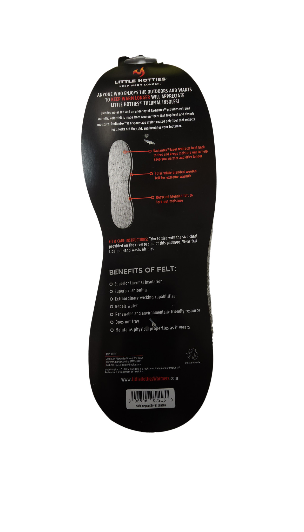 Implus Little Hotties Thermal Insole