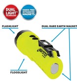 Nightstick Nightstick Intrinsically Safe Permissible Rechargeable Dual-Light Flashlight with Dual Magnets