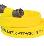 Kuriyama of America, Inc Kuriyama Armtex® Attack Lite™ 50 ft, 1 1/2 in. Size, and NST Coupling Type Yellow Lightweight Lined Fire Hose