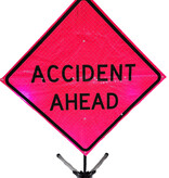 Cortina Safety Products Cortina 07-819-0031 Non-Spring Sign Stand W/ 48" Roll -Up "Emergency Scene Ahead"