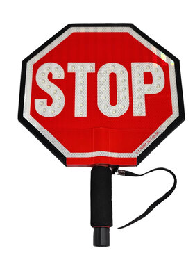 Cortina Safety Products Cortina 03-816 12" Led Stop/Stop HIP Sign W/6" Handle