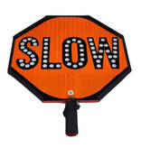 Cortina Safety Products Cortina 03-819 18" Led Stop/Slow  HIP Sign W/6" Handle