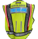 Night Light Safety Products,LLC NLSP FireRescue LED Fiber Optic Lighted 5-Point Vest