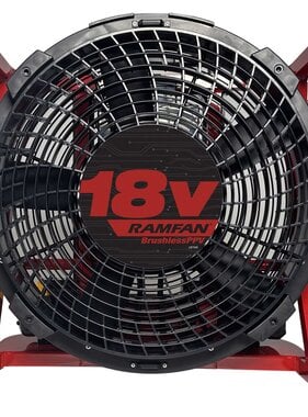 RamFan RamFan EL5518D EX50Li-18 18V Brushless PPV 18" Fan For Dewalt FlexVolt Batteries (No Batteries Included)