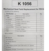 Waterous WATEROUS K 1056 Seal Replacement Kit