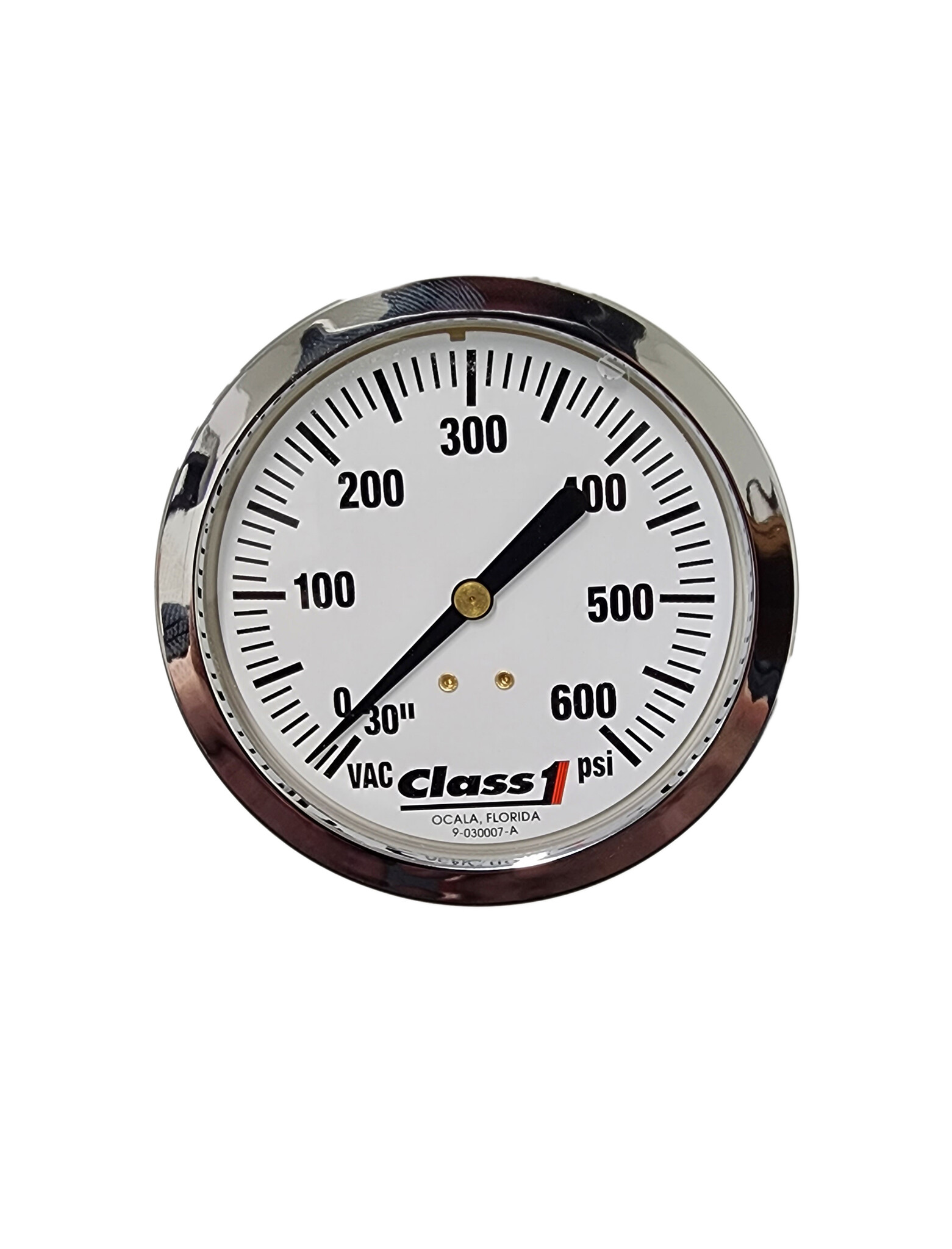 Hale 91553941 3.5" -30-600 PSI Liquid Filled Gauge