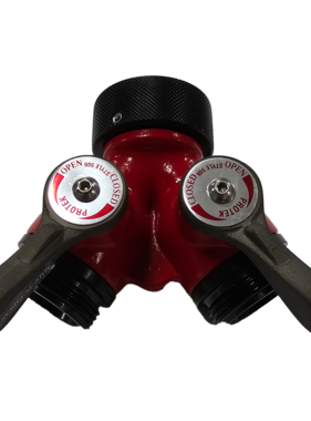 Protek Protek 650615 1.5" NH (F) Inlet x (2) 1.5" NH Outlet Gated Wye