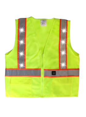 Stop-Lite SL SL-Vest-YXL Class 2 LED Safety Vest Yellow