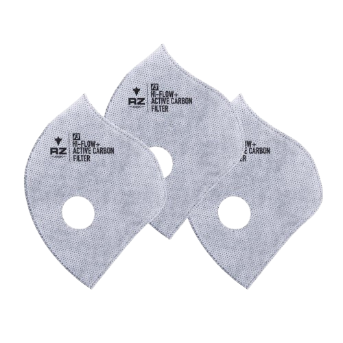 RZ Mask RZMask RZM3-F3 High-Flow Filter With Active Carbon 3-Pack