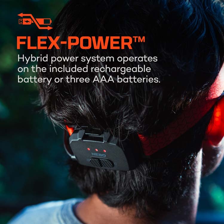 NEBO Nebo NEB-HLP-0021 Curvbeam 600 Lumen Headlamp Flex Power