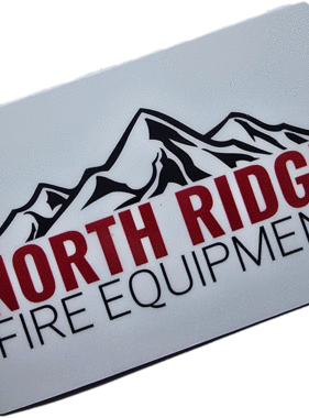 NRFE Sticker 2" x 3" North Ridge Fire Equipment Sticker