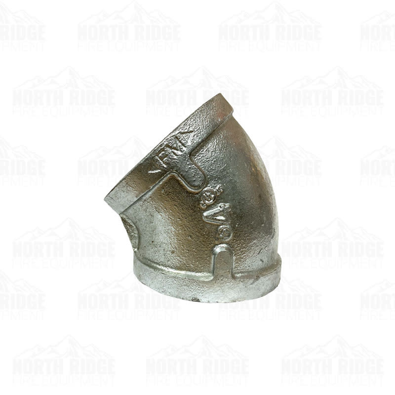 Legend Valve & Fitting 4" Galvanized 45-Degree Elbow