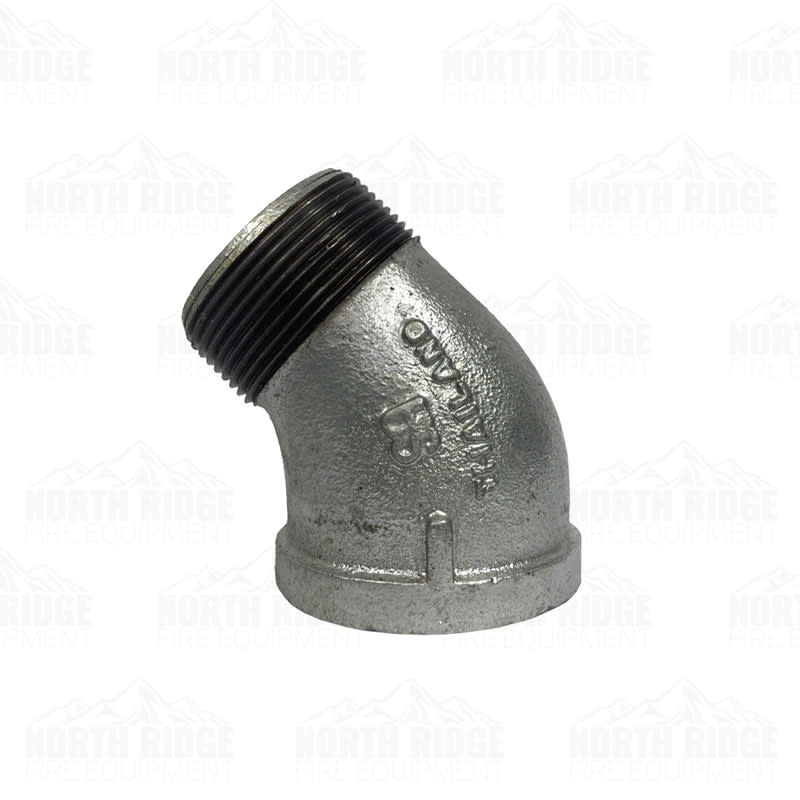 Legend Valve & Fitting 2 1/2" Galvanized 45-Degree Street Elbow