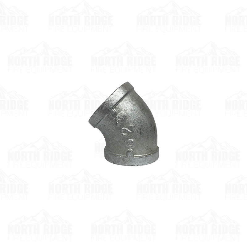Legend Valve & Fitting 2" Galvanized 45-Degree Elbow