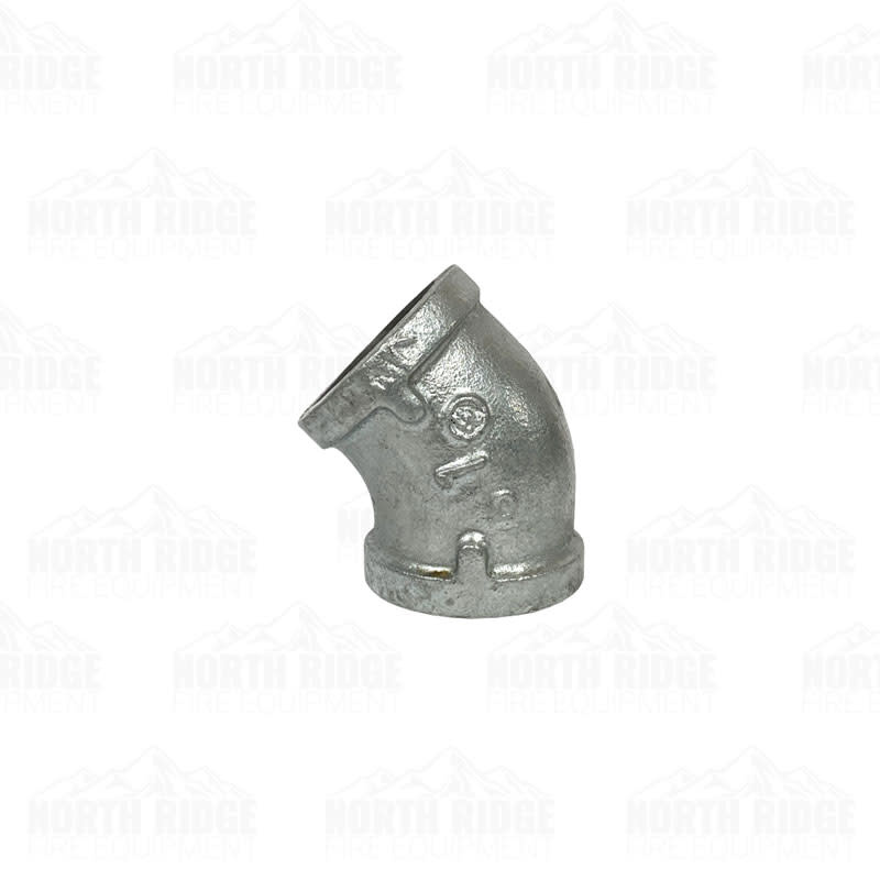 Legend Valve & Fitting 1" Galvanized 45-Degree Elbow