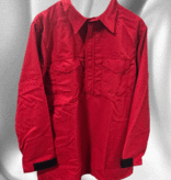 CrewBoss Crewboss WLS0318 7oz TecaSafe RED Hickory Quarter Zip Wildland Shirt