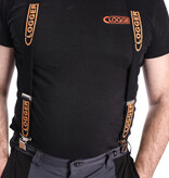 Clogger Clogger B11-B11LC Black W/Orange Clogger Logo Premium Suspenders