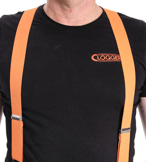 Clogger Clogger B11-B11OC Orange Premium Suspenders