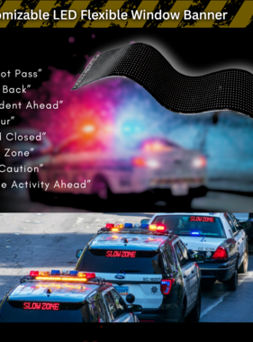 Stop-Lite SL LFB-5X24 LED Flexible Window Banner