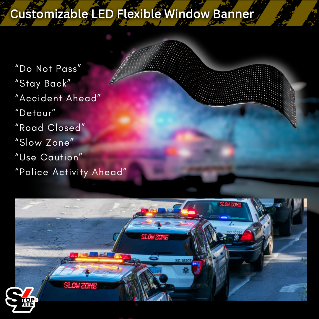 Stop-Lite SL LFB-5X24 LED Flexible Window Banner