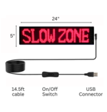 Stop-Lite SL LFB-5X24 LED Flexible Window Banner