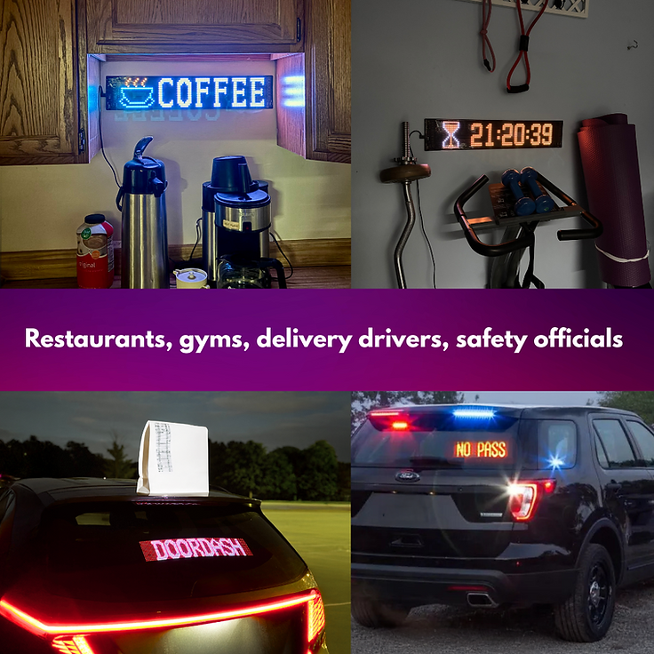 Stop-Lite SL LFB-5X24 LED Flexible Window Banner