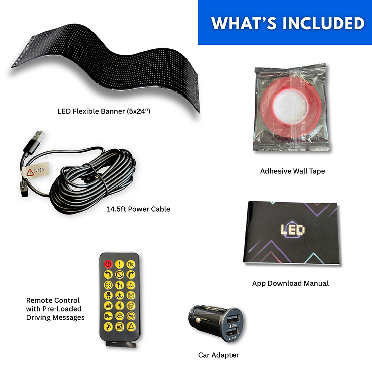 Stop-Lite SL LFB-5X24 LED Flexible Window Banner