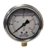 Seasons Gauge Co. NRFE XL52279 2.5" 0-600 PSI 1/4" NPT Bottom Mount Gauge