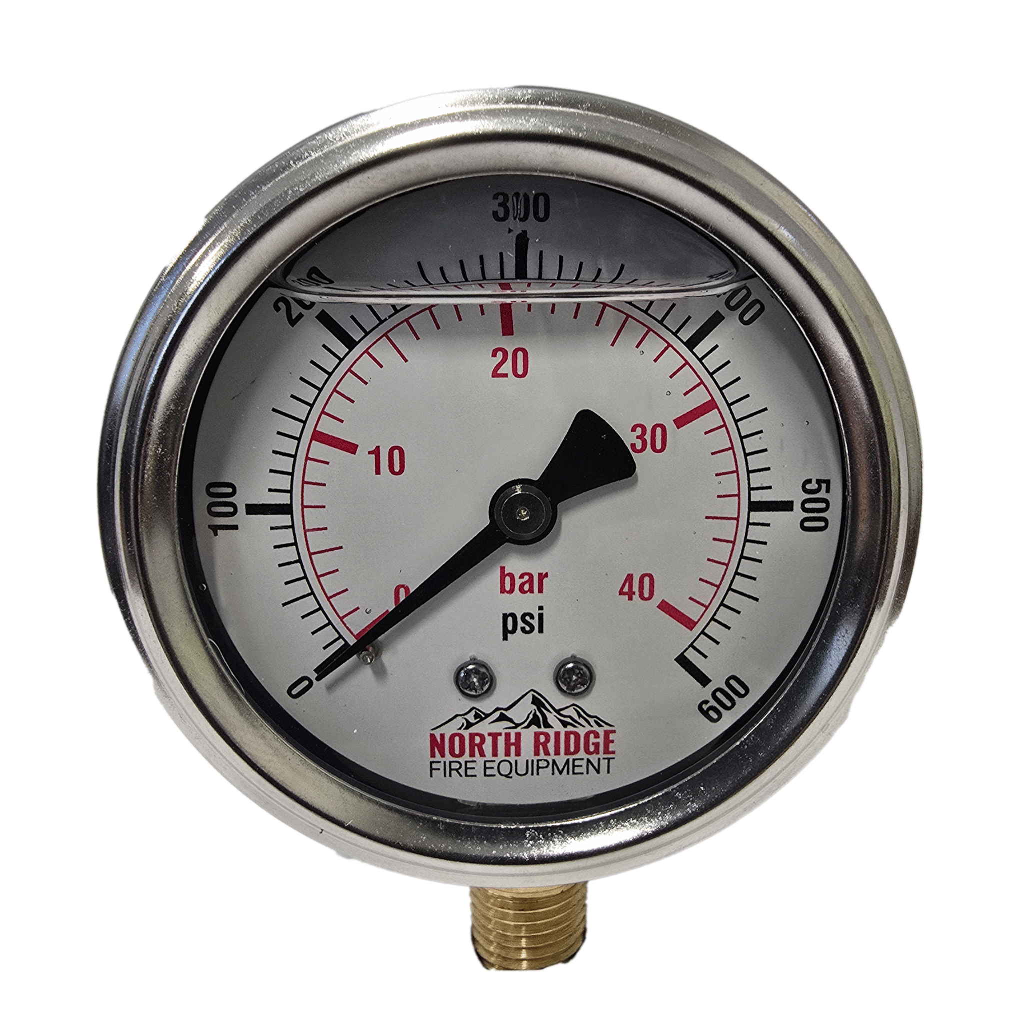 Seasons Gauge Co. NRFE XL52279 2.5" 0-600 PSI 1/4" NPT Bottom Mount Gauge