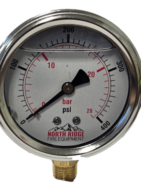 Seasons Gauge Co. NRFE XL52278 2.5" 0-400 PSI 1/4" NPT Bottom Mount Gauge