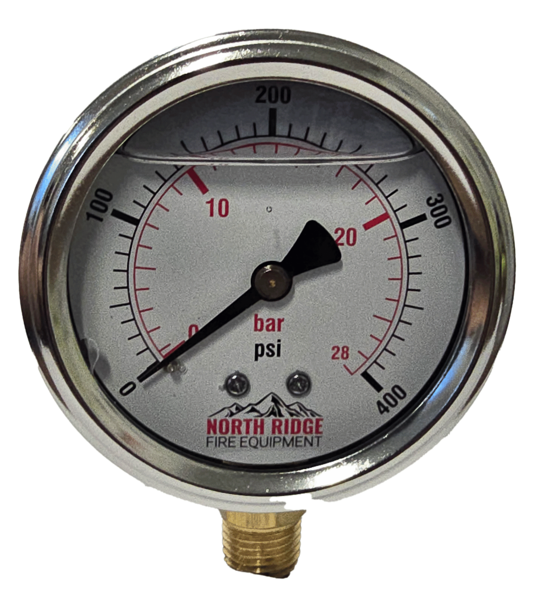 Seasons Gauge Co. NRFE XL52278 2.5" 0-400 PSI 1/4" NPT Bottom Mount Gauge