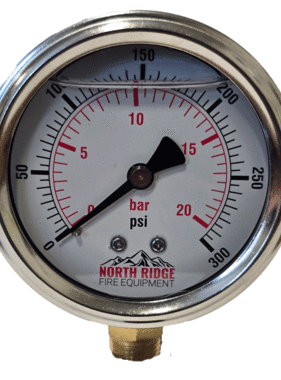 Seasons Gauge Co. NRFE XL52277 2.5" 0-300 PSI 1/4" NPT Bottom Mount Gauge