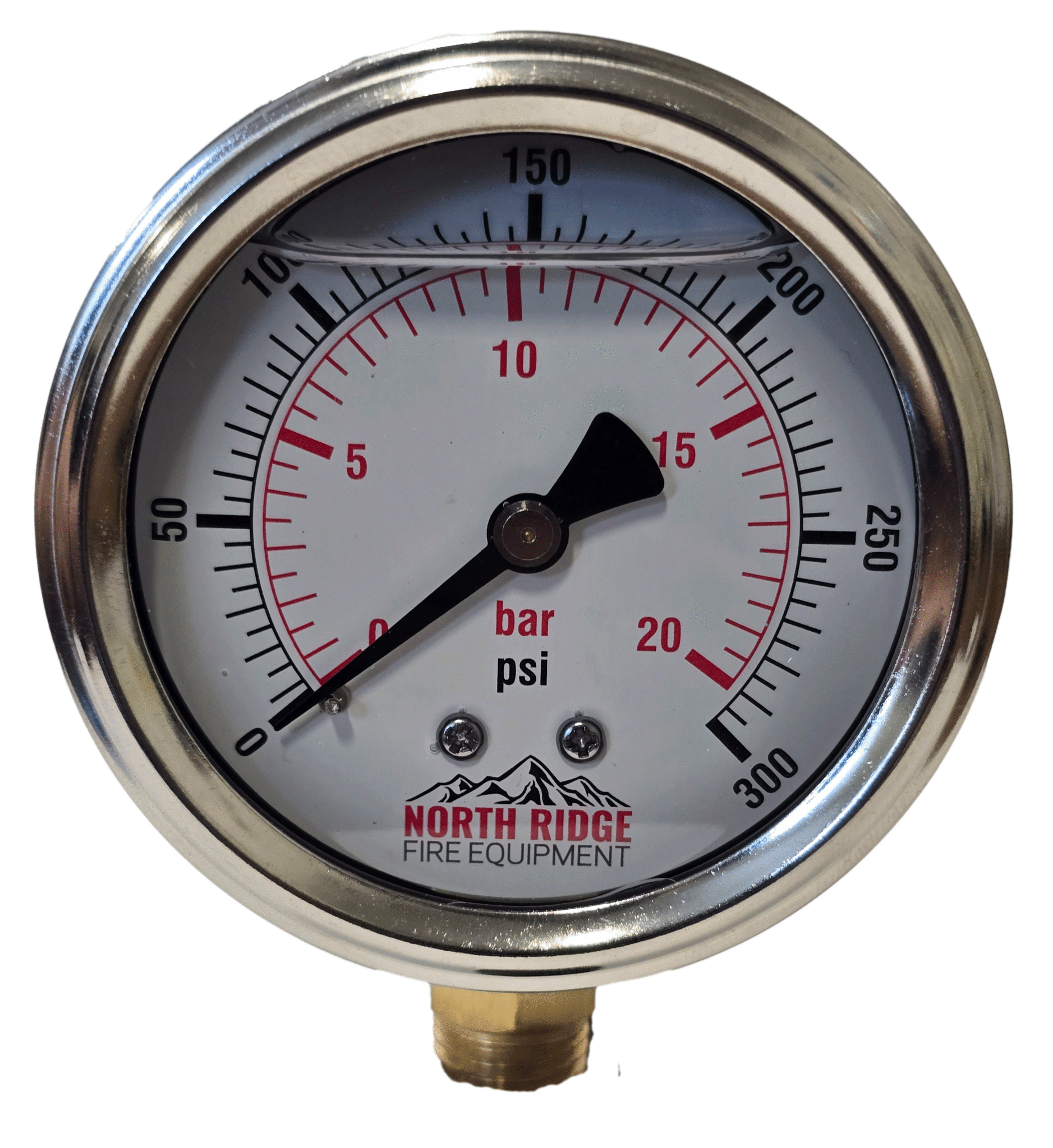 Seasons Gauge Co. NRFE XL52277 2.5" 0-300 PSI 1/4" NPT Bottom Mount Gauge